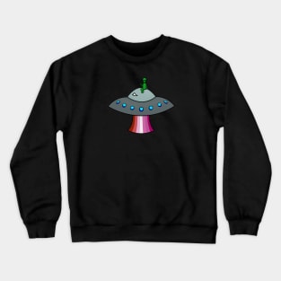 Lesbian Pride Alien Crewneck Sweatshirt